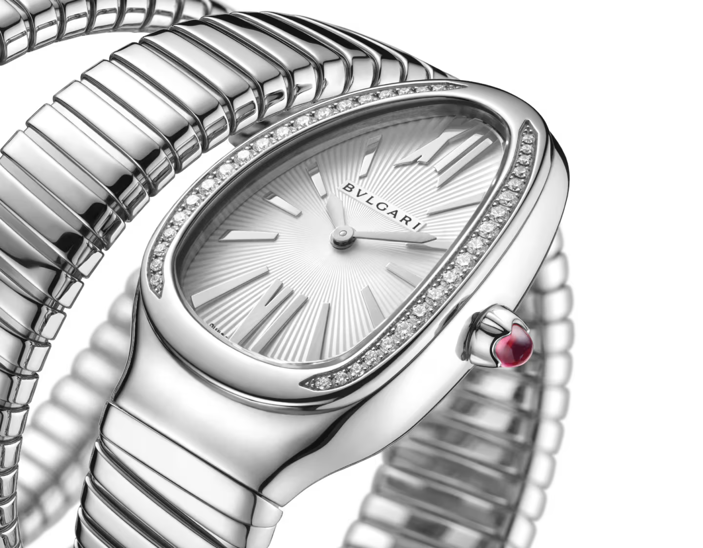 Serpenti Tubogas Montre argent-white