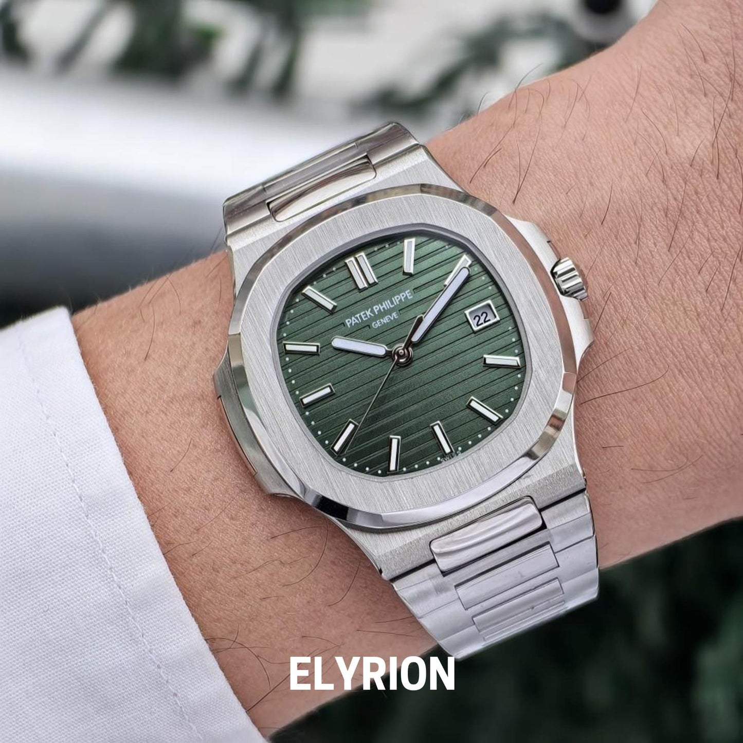 Montre Homme - Patek Nautilus Olive Green