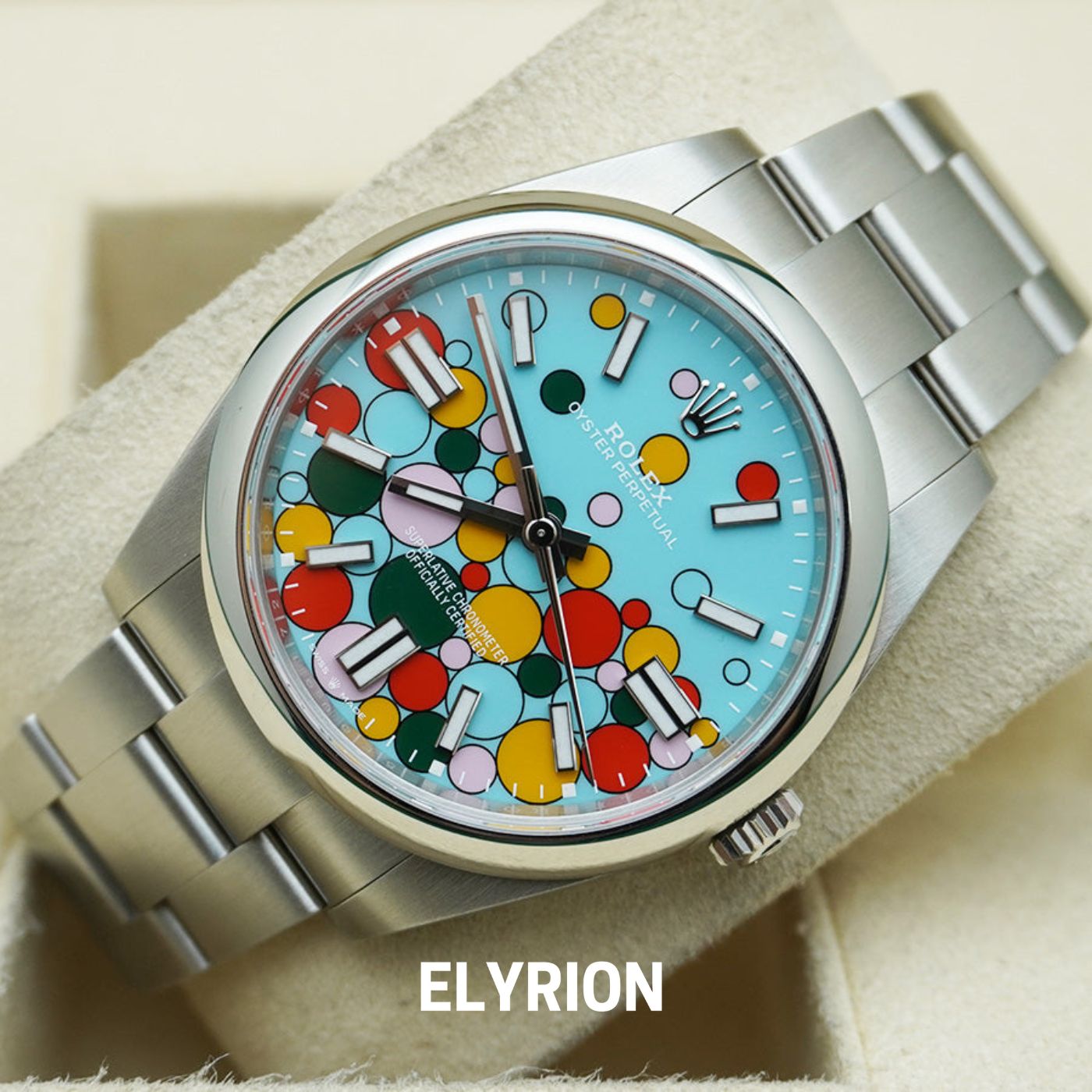 Rolex Datejust 41mm Tiffany Blue Celebration Dial Smooth Bezel 126300