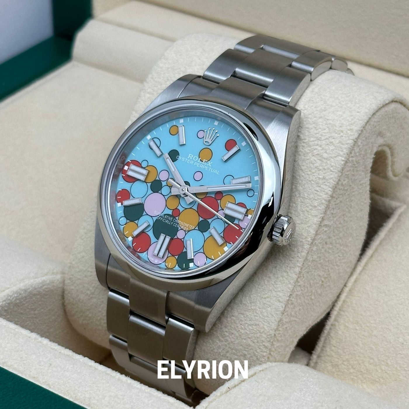 Rolex Datejust 41mm Tiffany Blue Celebration Dial Smooth Bezel 126300