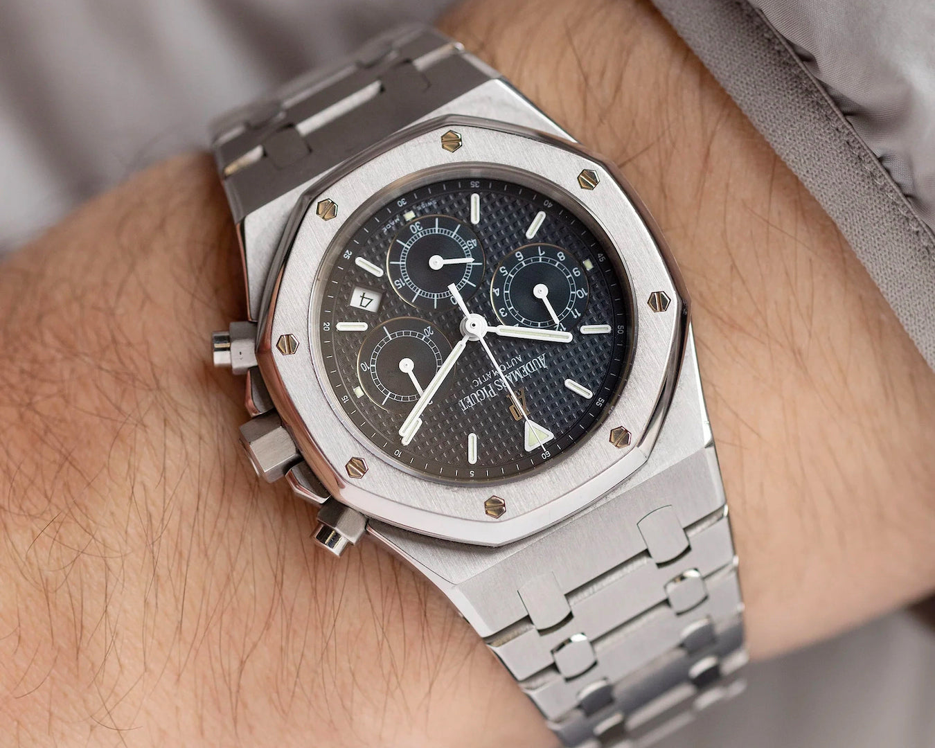 A.P ROYAL OAK CHRONOGRAPHE-GRIS/NOIR