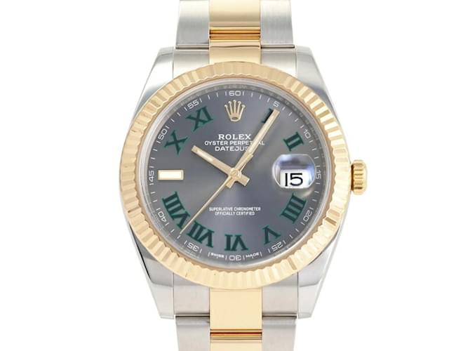 Montre-bracelet  Datejust 36 cadran romain vert ardoise