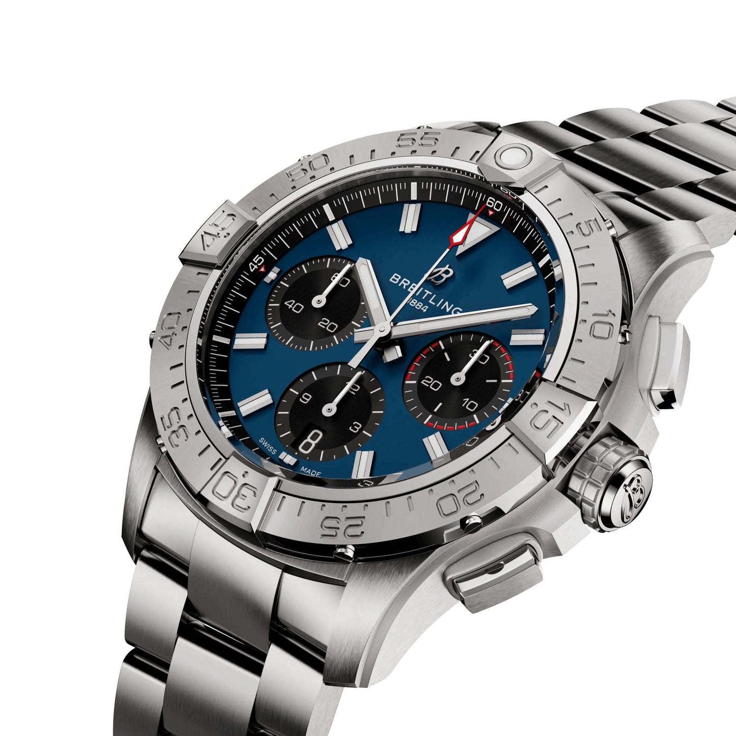 Montre Breitling Avenger B01 Chronograph automatique cadran bleu