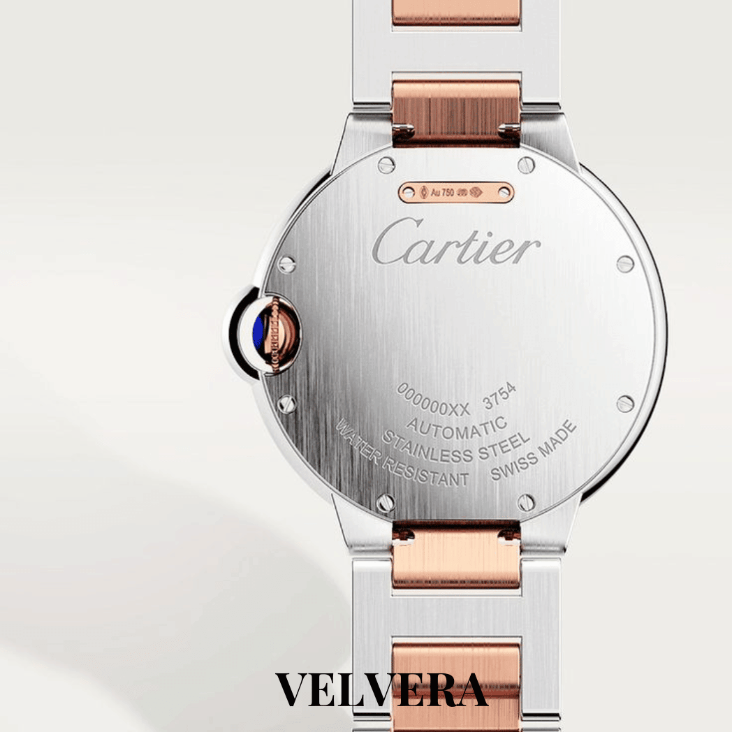 Montre Femme - Ballon Bleu Acier & Or Rosé