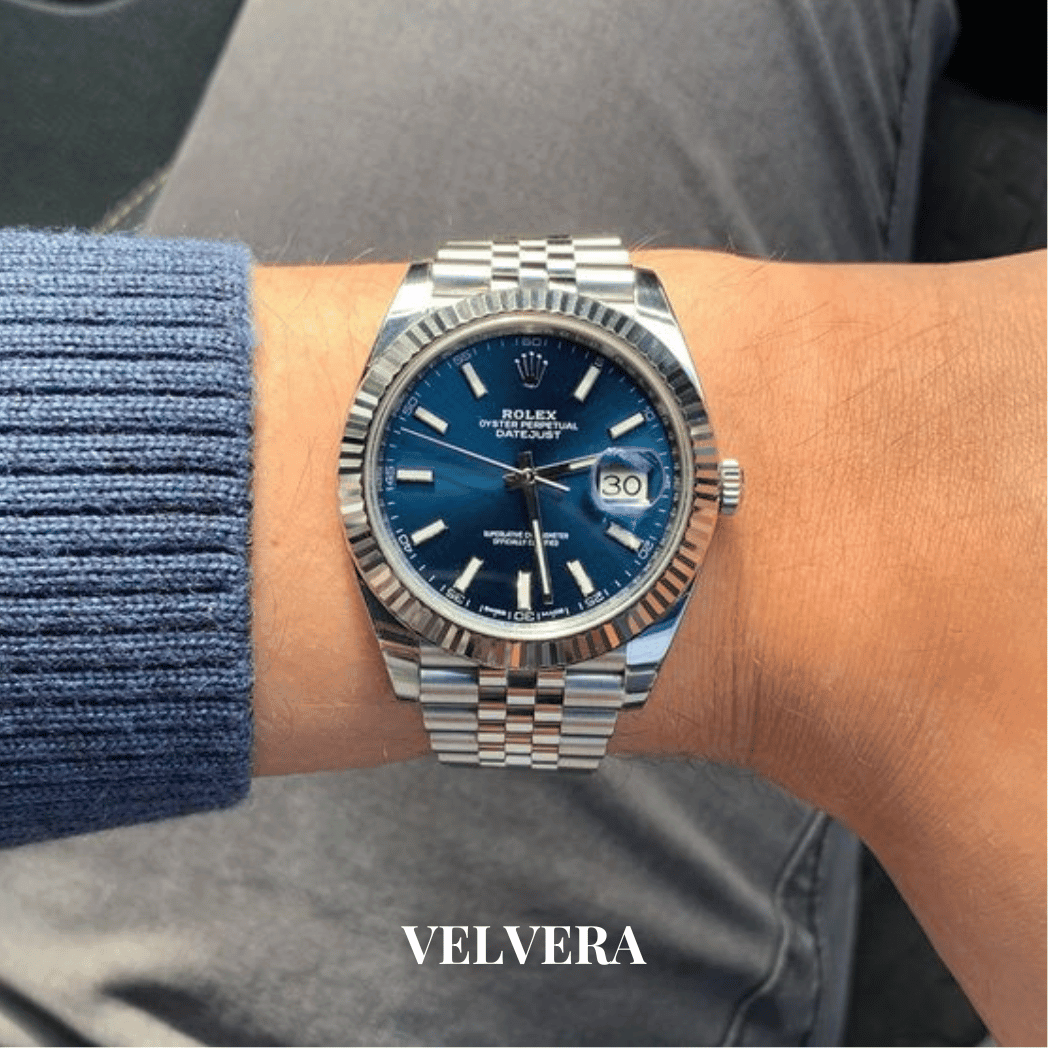 Montre homme - Date Just 41 Bleu