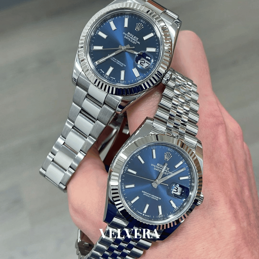 Montre homme - Date Just 41 Bleu