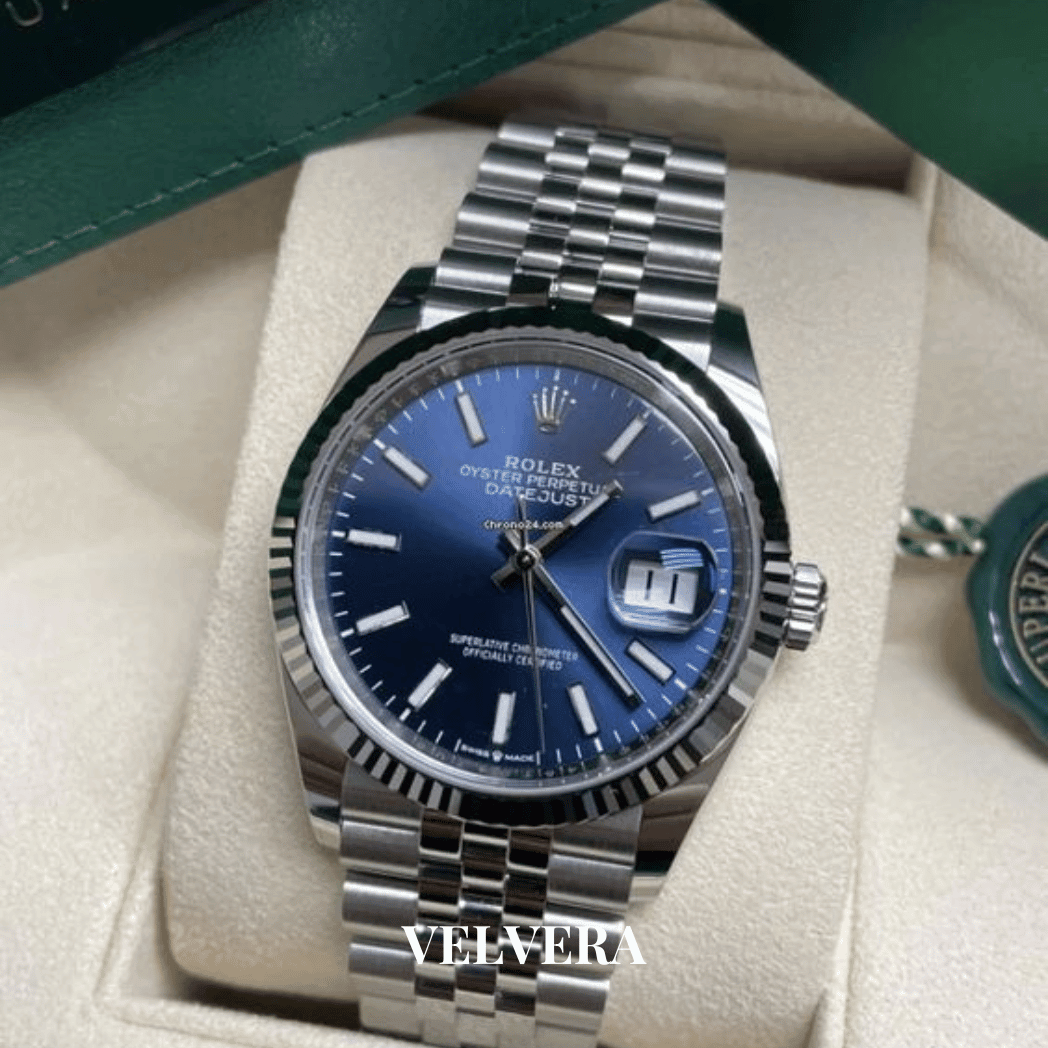 Montre homme - Date Just 41 Bleu