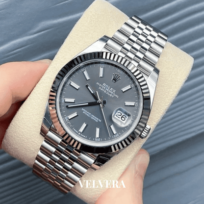 Montre Homme -  Date just 41 Gris