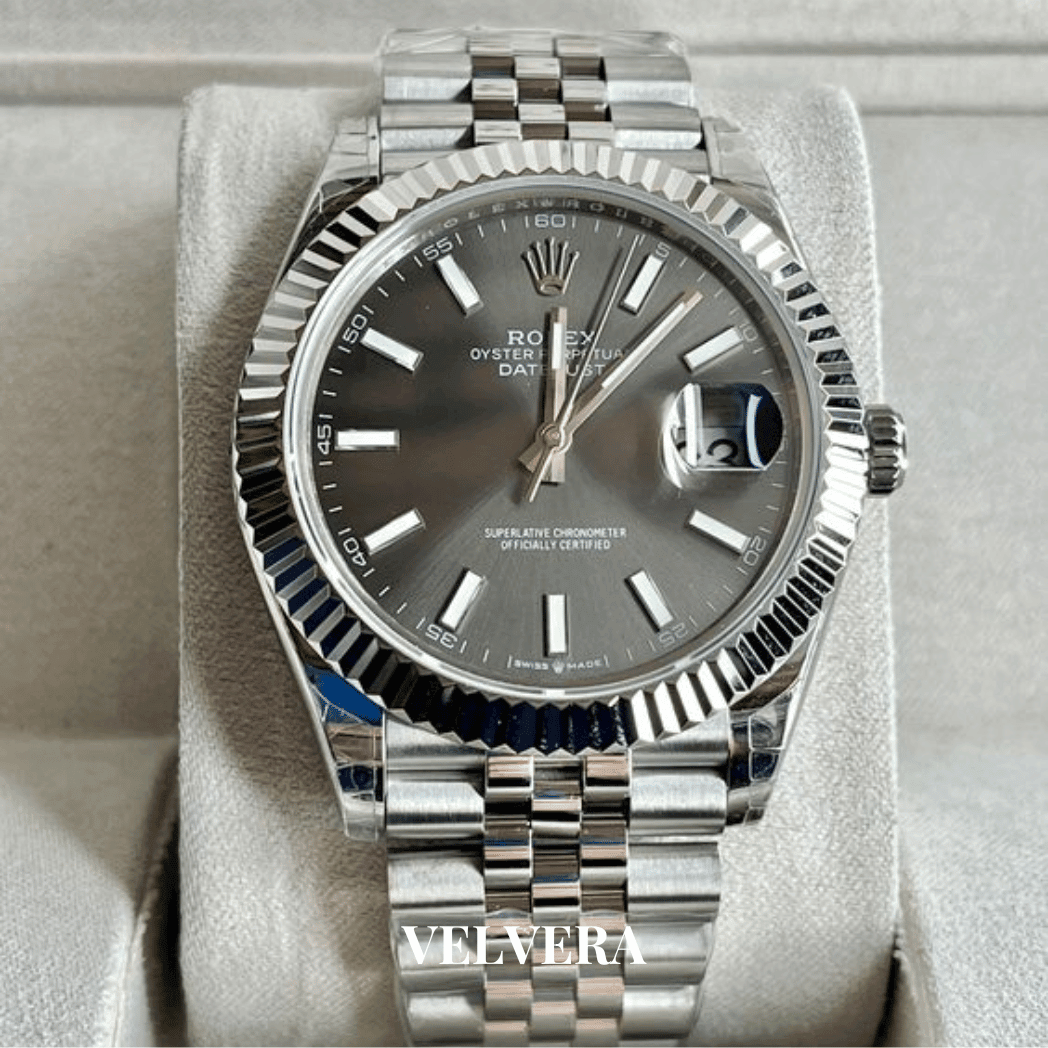 Montre Homme -  Date just 41 Gris