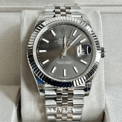 Montre Homme -  Date just 41 Gris