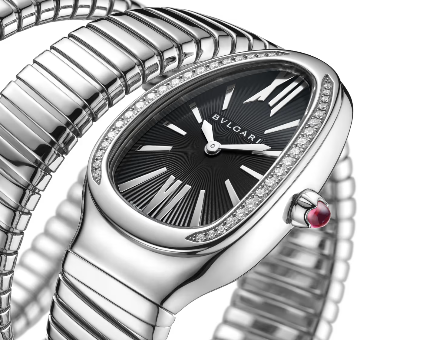 Serpenti Tubogas Montre argent-black