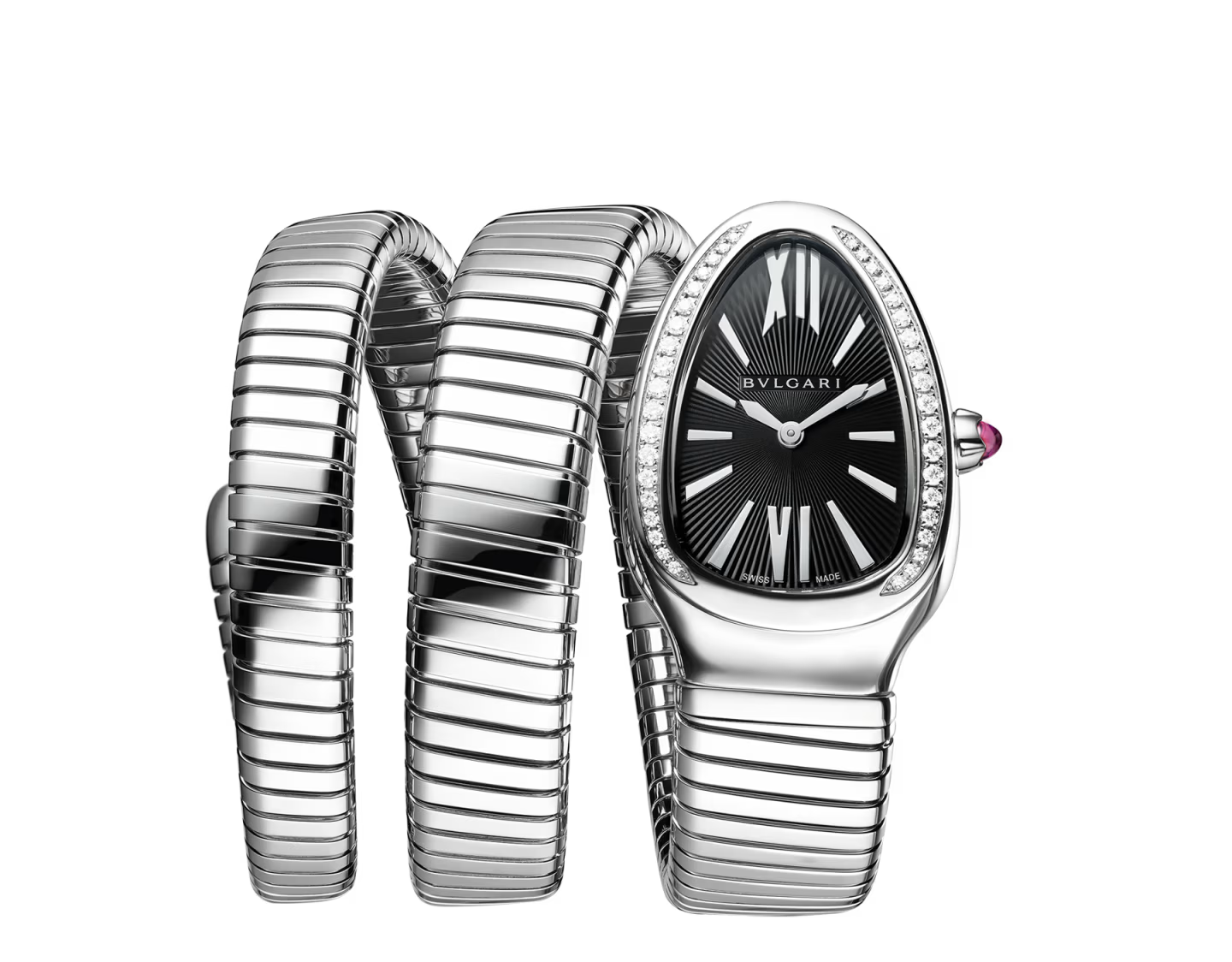 Serpenti Tubogas Montre argent-black