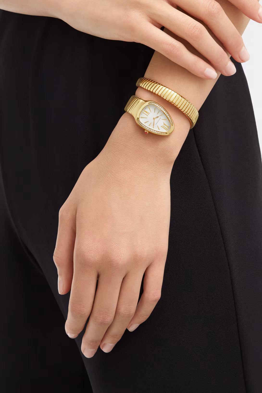 Serpenti Tubogas Montre or-white mini