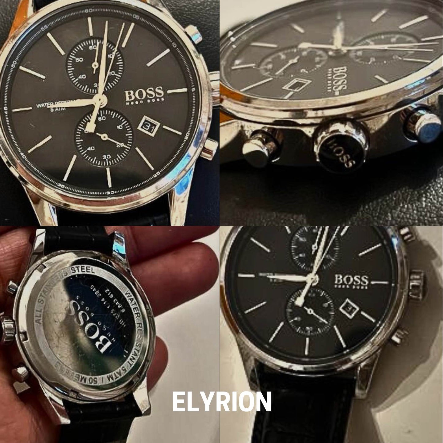 Montre Homme HB - 1513281 Jet Chronographe Noir