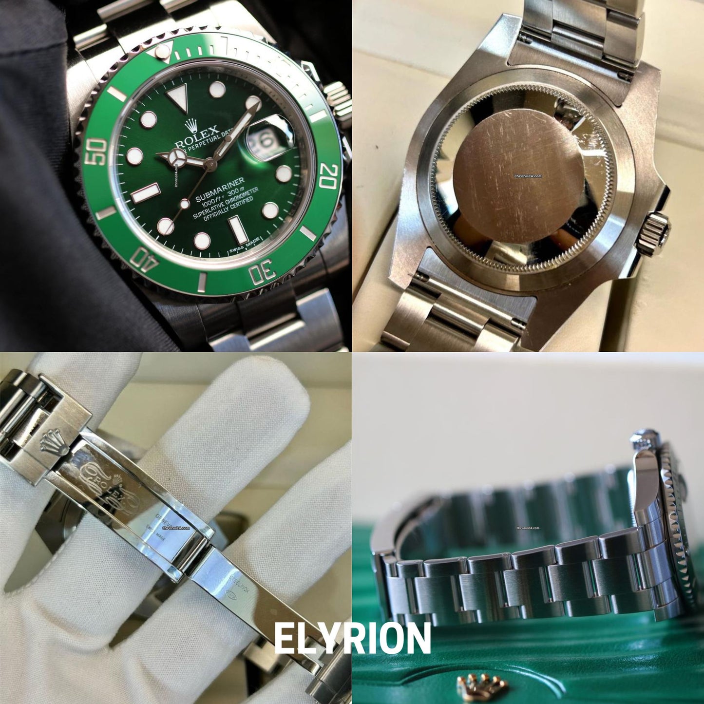 Montre Homme - Submariner Vert "Hulk"