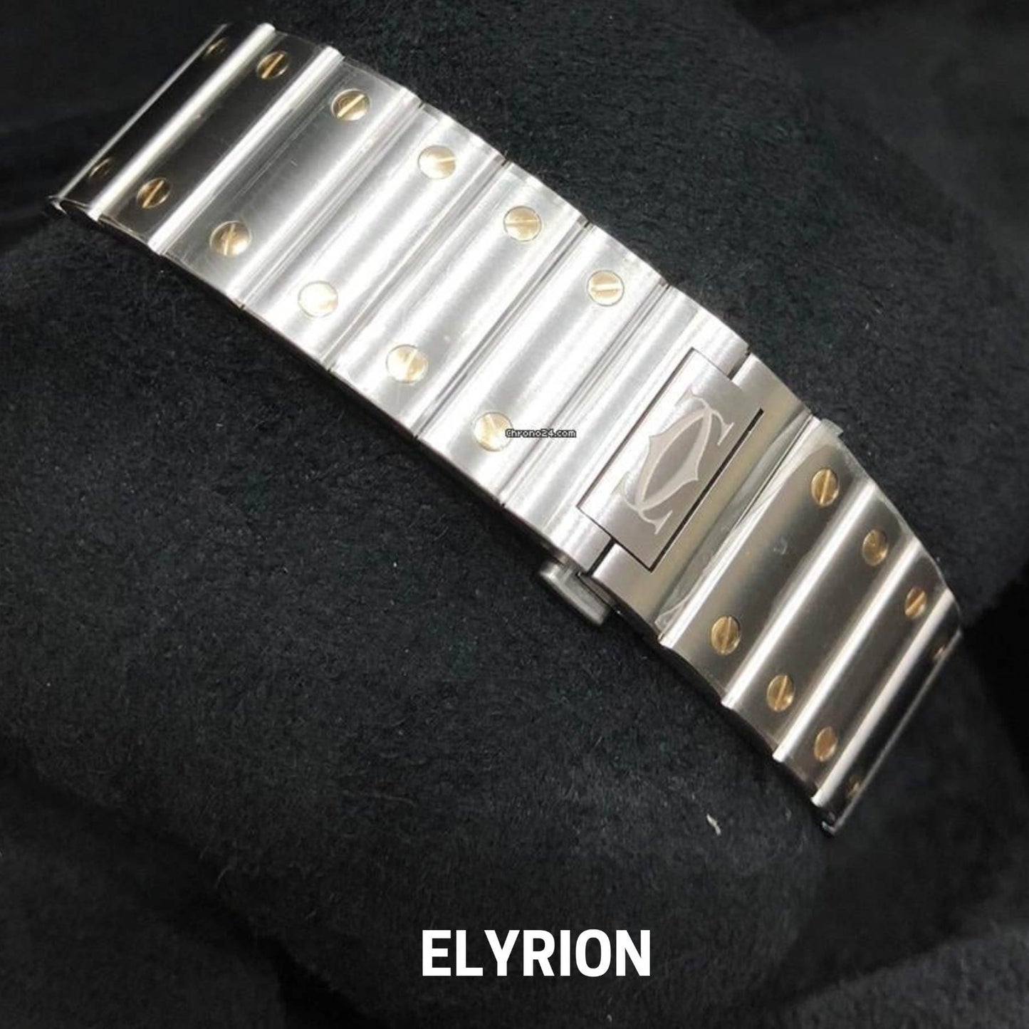 Montre Homme - Cart Santos Acier & Or