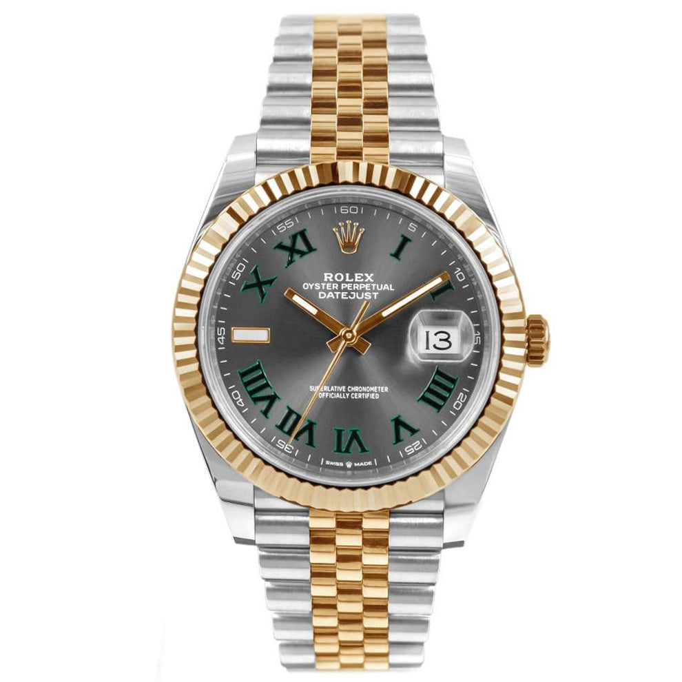 Montre-bracelet  Datejust 36 cadran romain vert ardoise