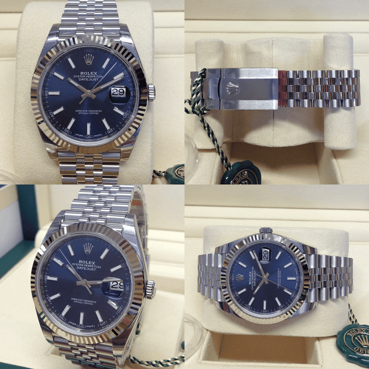 Montre homme - Date Just 41 Bleu