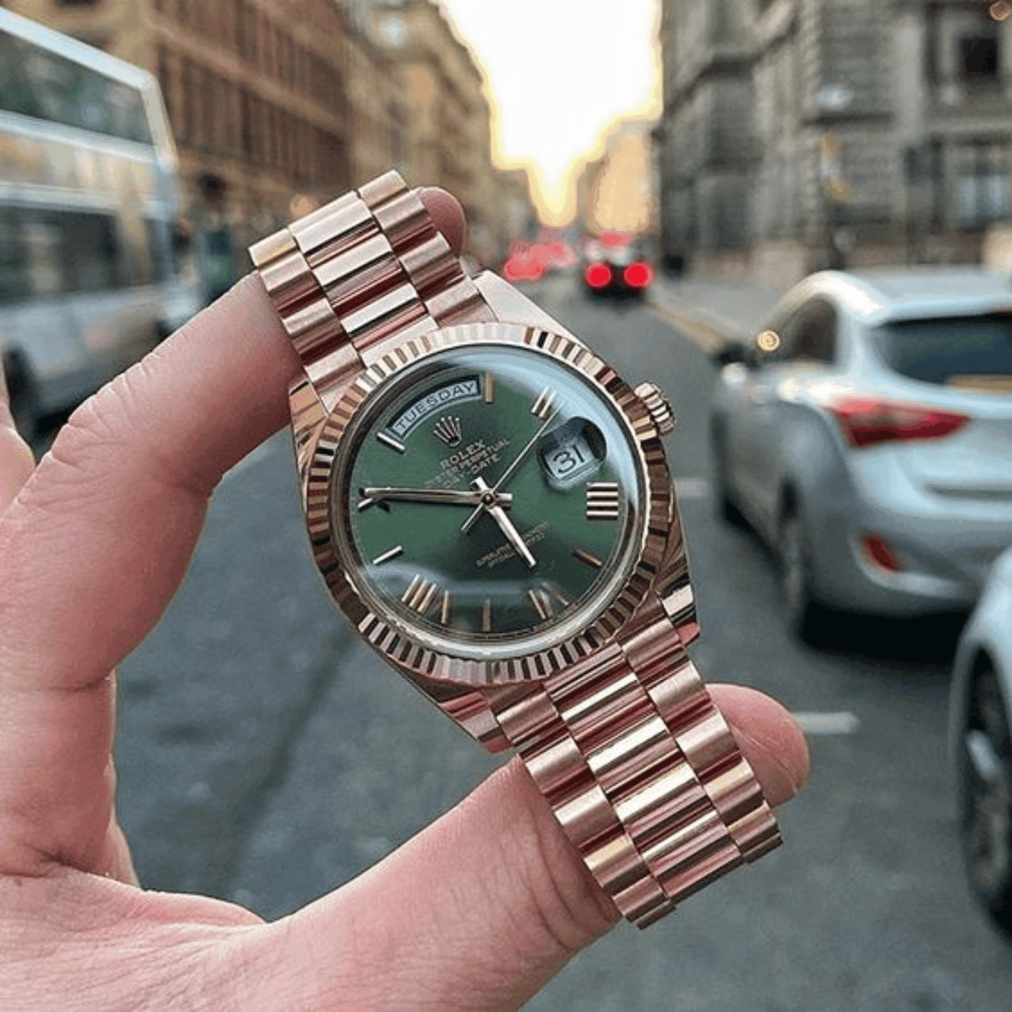 Montre Homme - Day-Date Everose Gold.