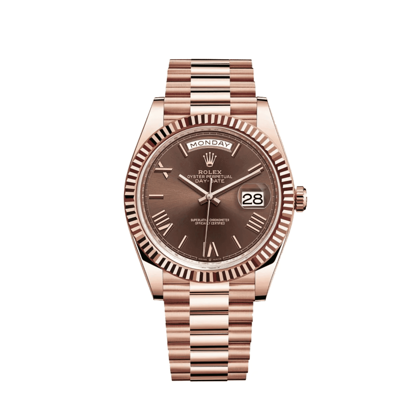 Montre Homme - DayDate Chocolate Rose Gold 40 mm