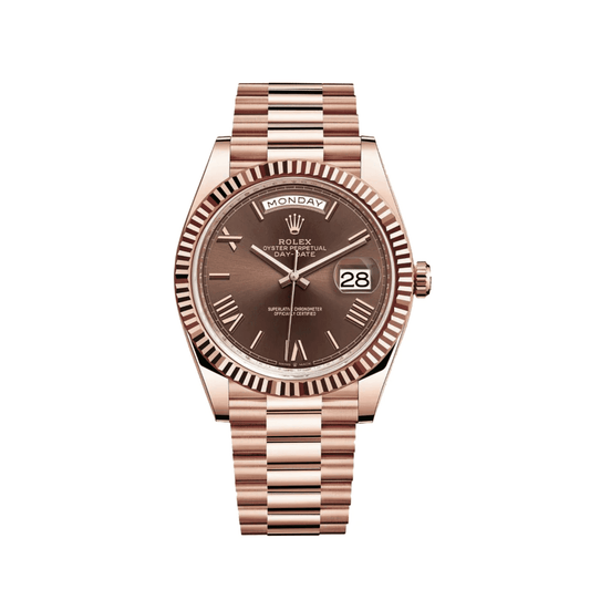 Montre Homme - DayDate Chocolate Rose Gold 40 mm